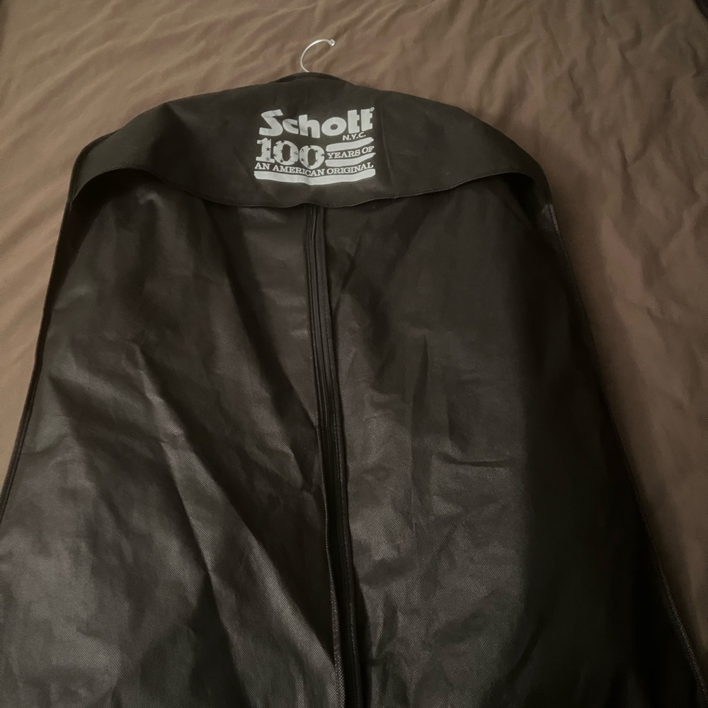Schott NYC 626 Black Leather Biker Jacket - Picture 2 of 6